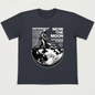 Black “Mow the Moon” Astronaut T-Shirt – Cosmic Streetwear Style