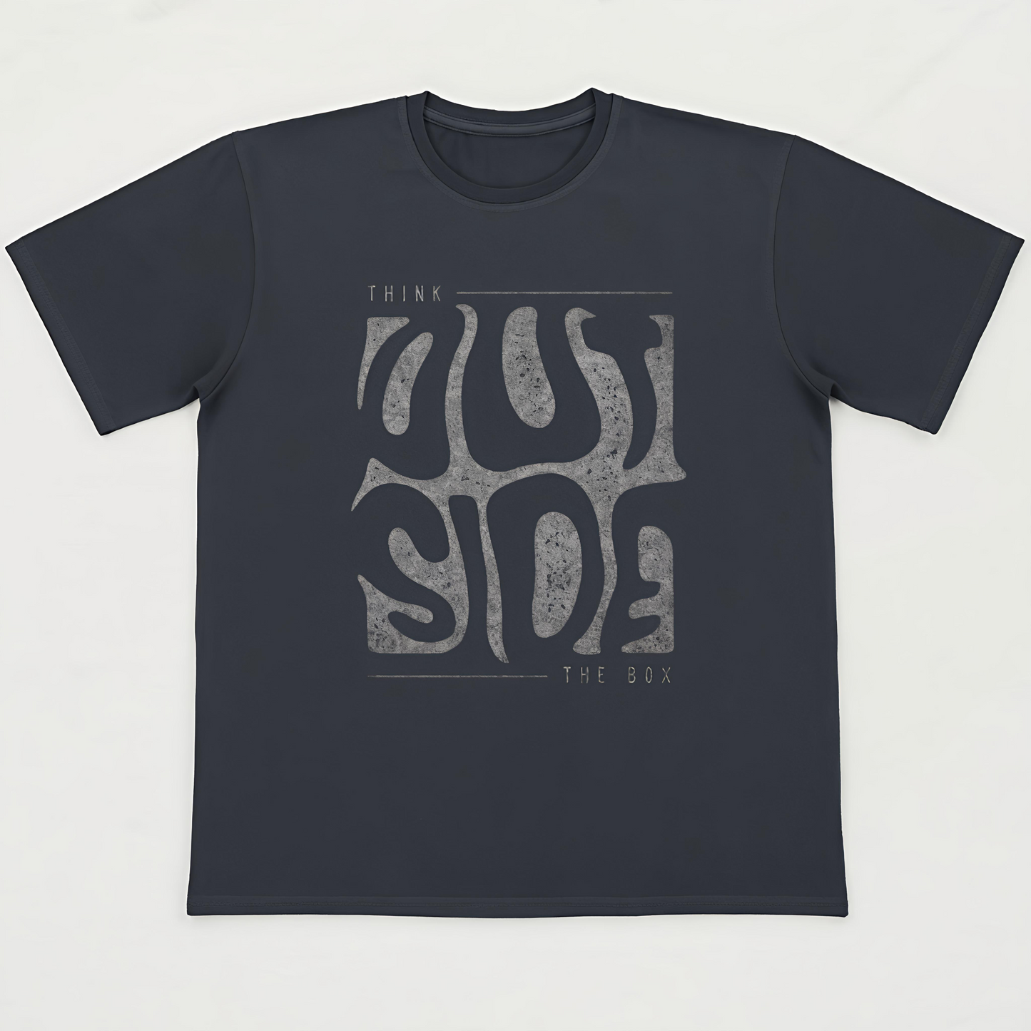 "Think Outside the Box" Unisex Black Graphic T-Shirt