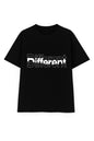 "Different" Unisex Oversized Black Graphic T-Shirt