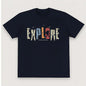 Explore Adventure T-Shirt – Unisex Black Oversized Cotton Tee for Travelers & Outdoor Enthusiasts