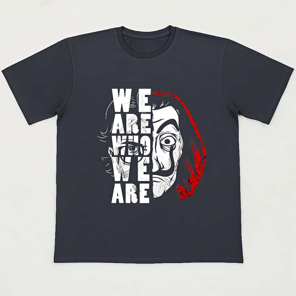"We Are Who We Are" Unisex Oversized Black Graphic T-Shirt
