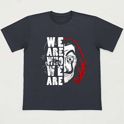 "We Are Who We Are" Unisex Oversized Black Graphic T-Shirt